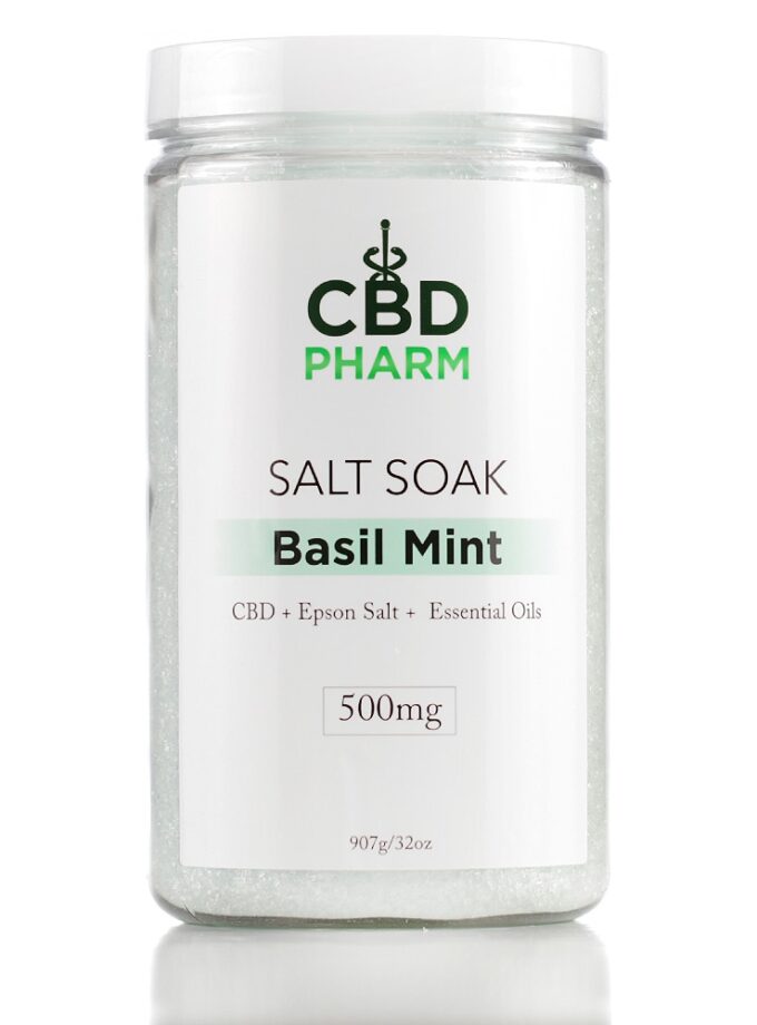 Basil Mint Salt Soak