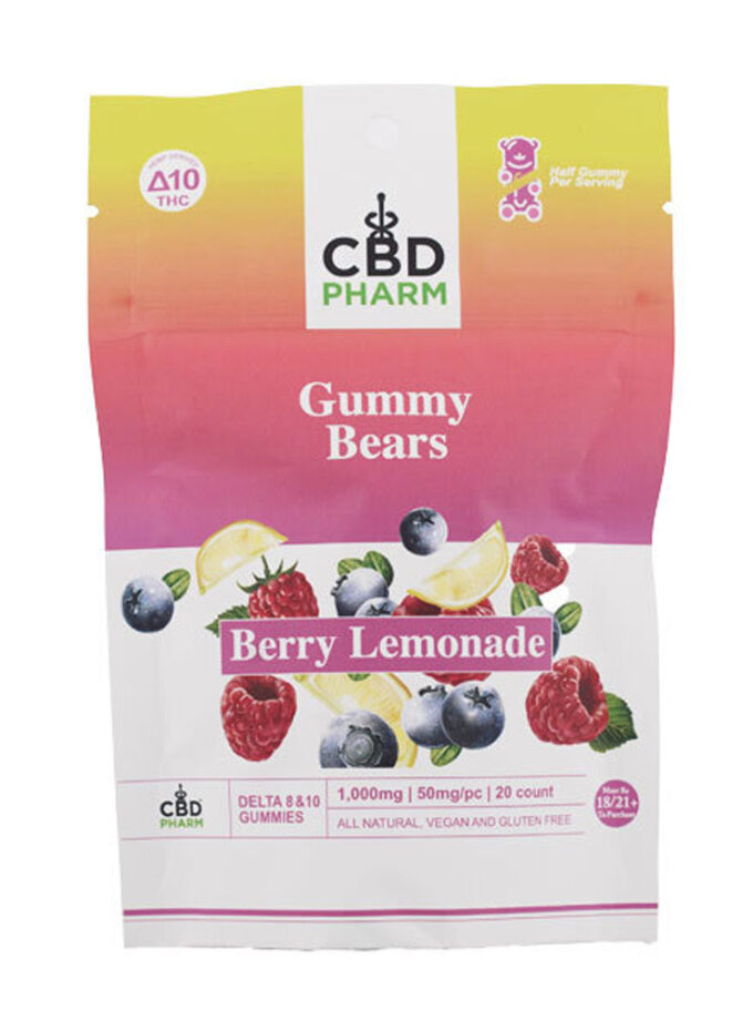 CBD Pharm Berry Lemonade Delta 8 & 10 THC Gummies (1000mg)