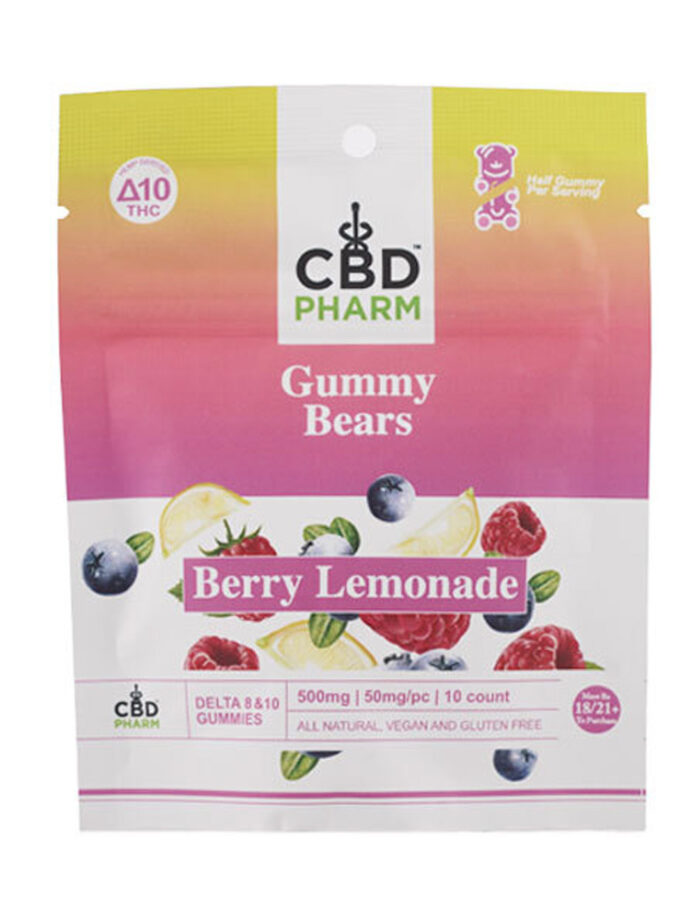 CBD Pharm Berry Lemonade Delta 8 & 10 THC Gummies (500mg)