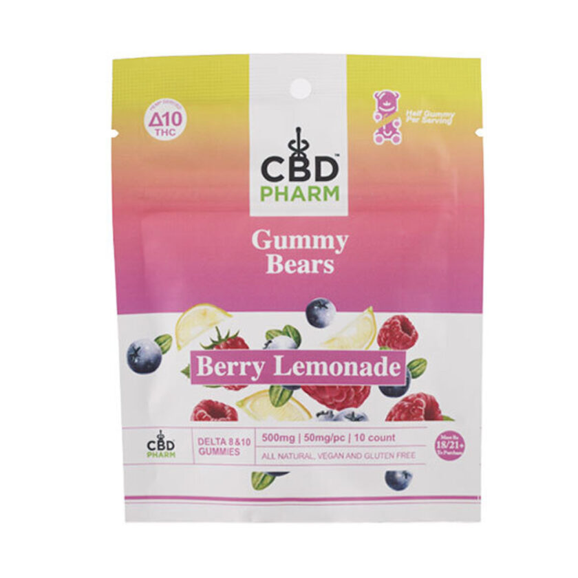 CBD Pharm Berry Lemonade Delta 8 & 10 THC Gummies (500mg)