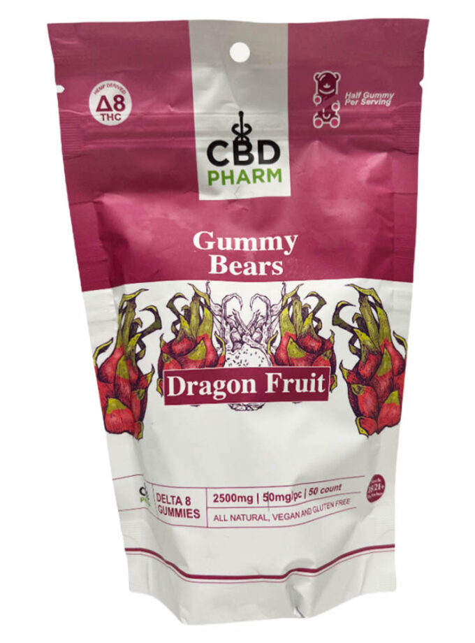 CBD Pharm Dragon Fruit Delta 8 & 10 THC Gummies (2500mg)