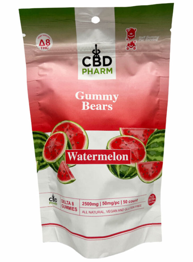 CBD Pharm Watermelon Delta 8 & 10 THC Gummies (2500mg)