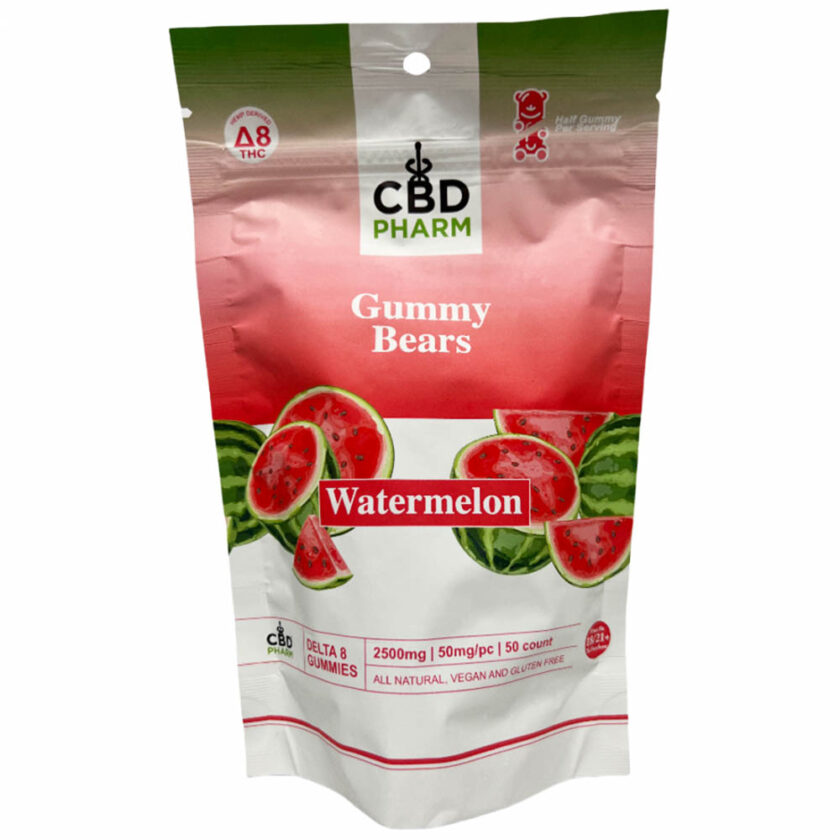 CBD Pharm Watermelon Delta 8 & 10 THC Gummies (2500mg)