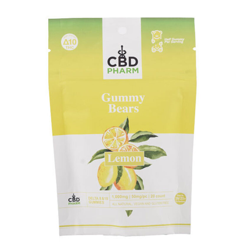 CBD Pharm Lemon Delta 8 & 10 THC Gummies (1000mg)