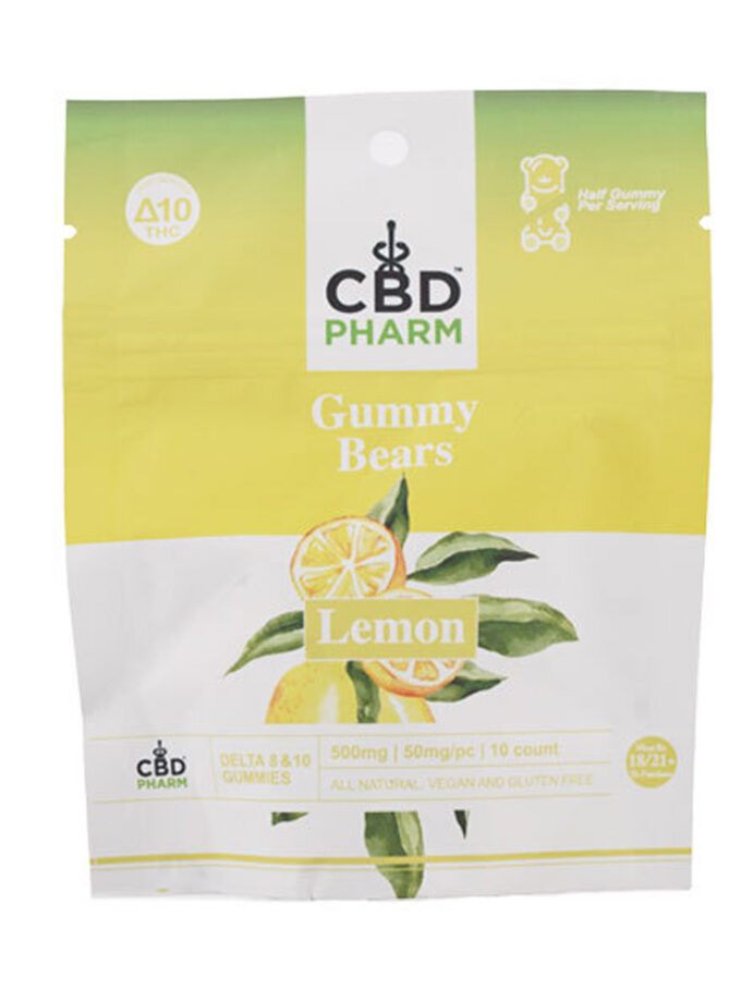 CBD Pharm Lemon Delta 8 & 10 THC Gummies (500mg)