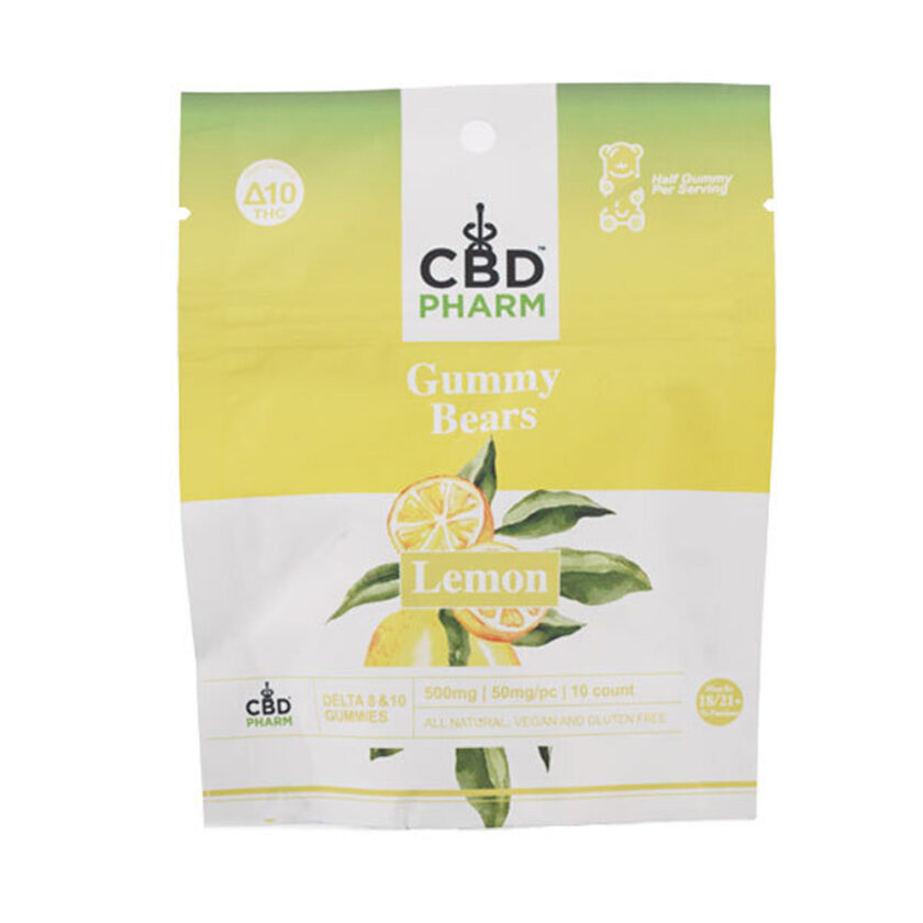 CBD Pharm Lemon Delta 8 & 10 THC Gummies (500mg)