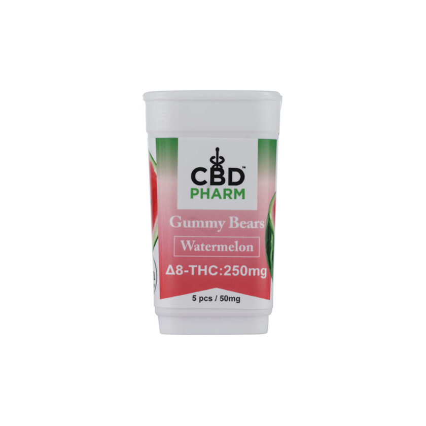 CBD Pharm Watermelon Delta 8 THC Gummy Bears (250mg)