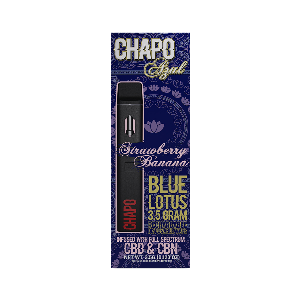 Chapo Azul Blue Lotus Disposable | Strawberry Banana Indica | 3.5g