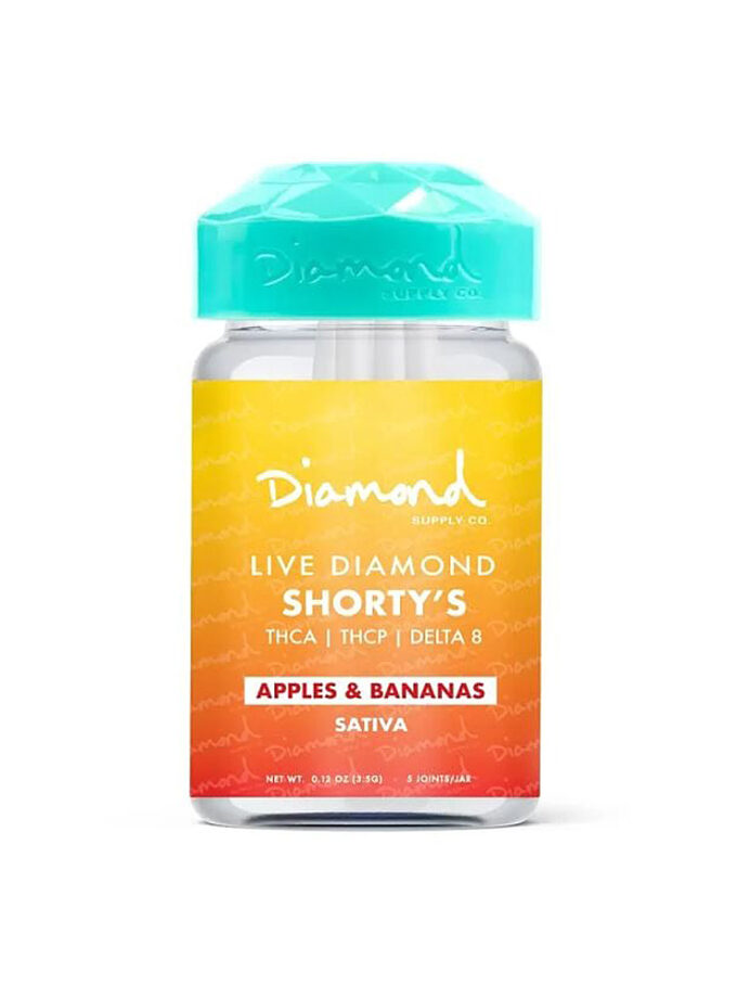 Diamond Supply Company Apples & Bananas Sativa THCA THCP D8 Shorty Joints