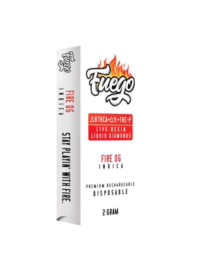 Fuego Live Resin Fire OG Indica THC-A P D9 Cartridge
