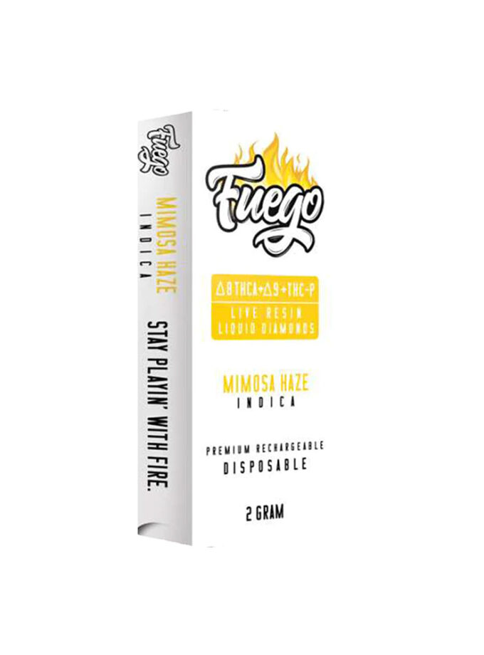 Fuego Live Resin Mimosa Haze Indica THC-A P D9 Cartridge
