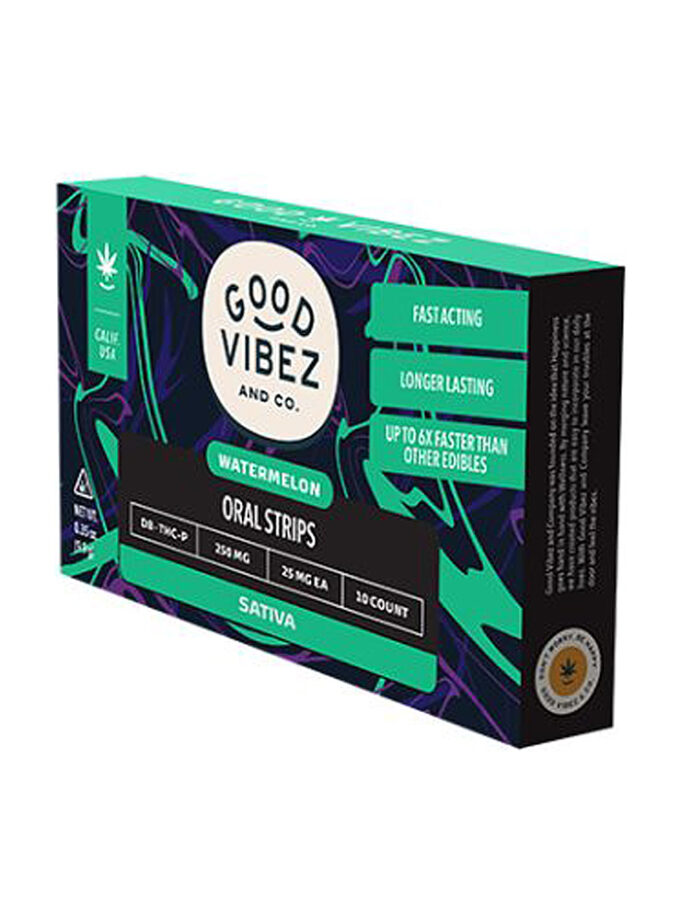 Good Vibez Watermelon THC-P D8 Oral Strips