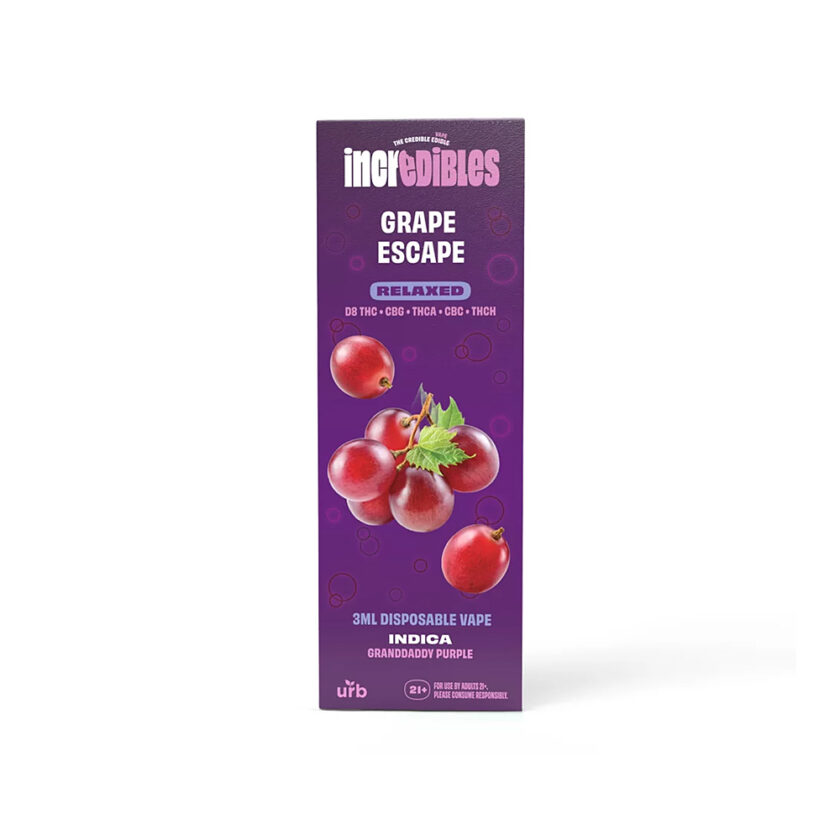 Incredibles Grape Escape Indica Disposable Vape