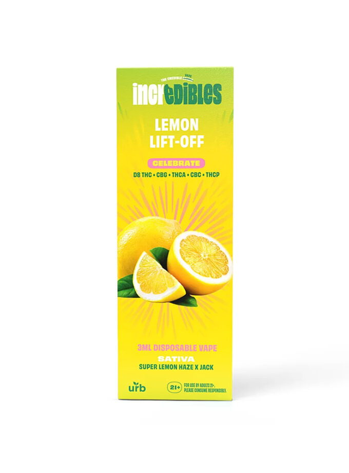 Incredibles Lemon Lift-Off Sativa Disposable Vape