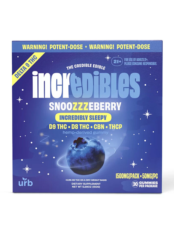 Incredibles Snoozzzeberry 50mg Gummies