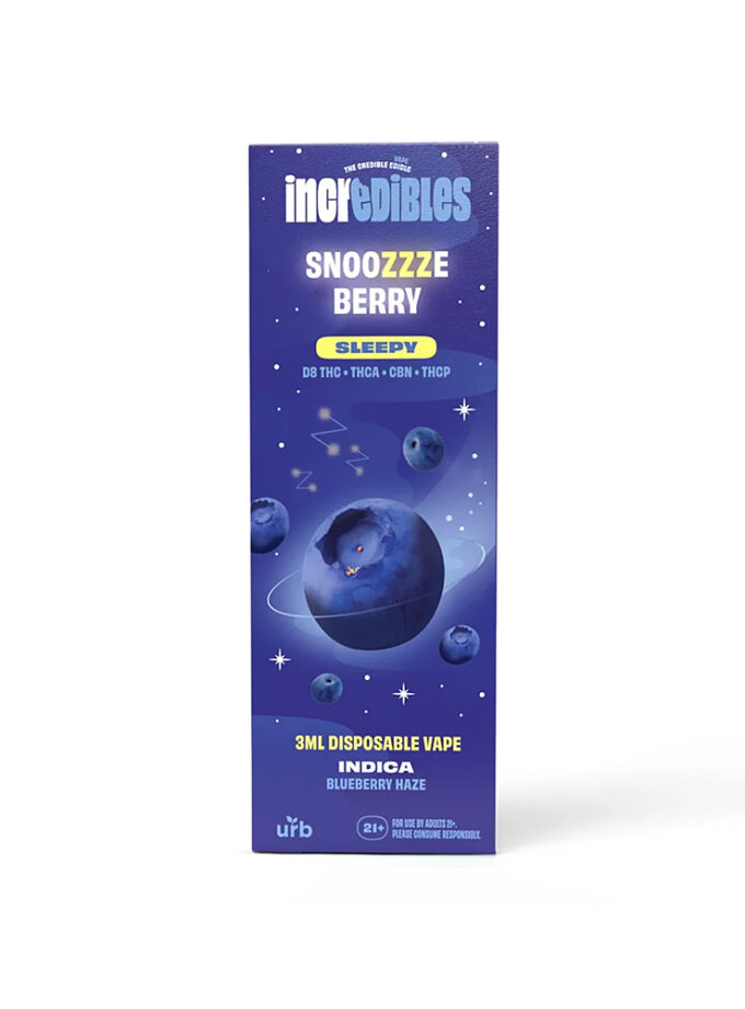 Incredibles Snoozzzeberry Indica Disposable Vape