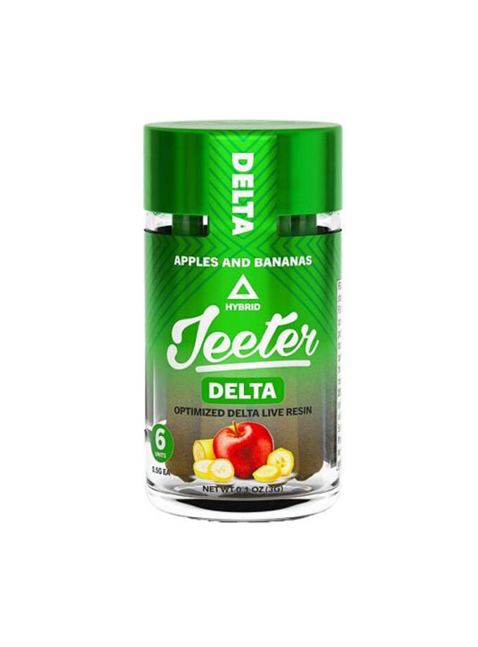 Jeeter Delta Live Resin Apples & Banana Hybrid Pre Rolls