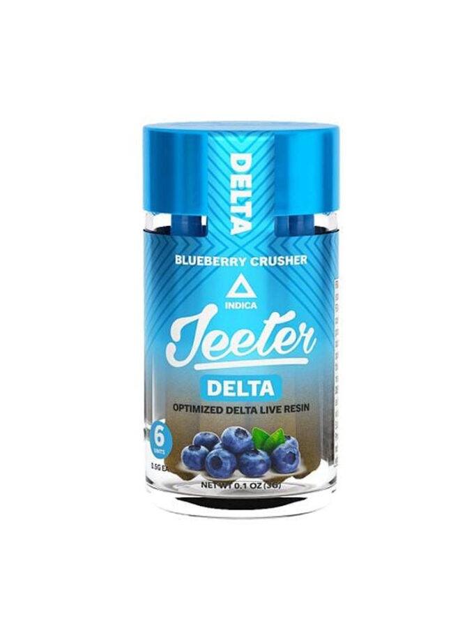 Jeeter Delta Live Resin Blueberry Crusher Indica Pre Rolls