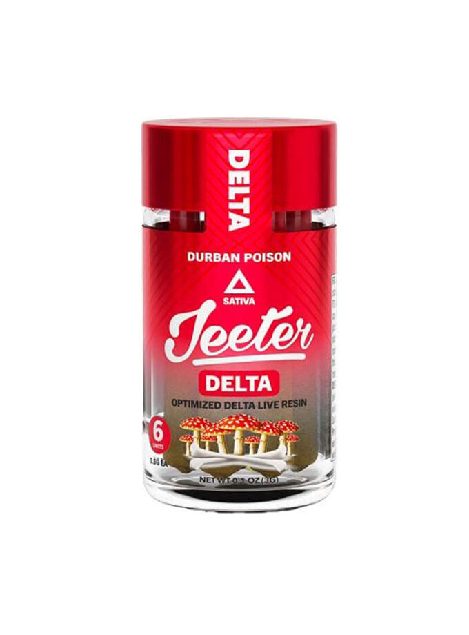Jeeter Delta Live Resin Durban Poison Sativa Pre Rolls
