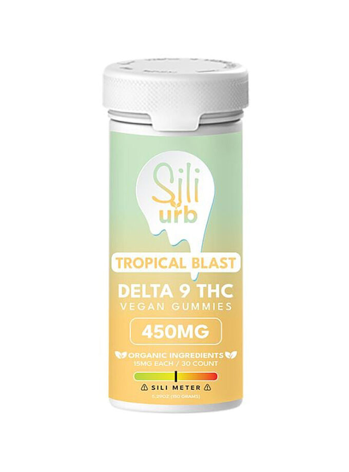 Sili X Urb Tropical Blast Delta 9 THC 15mg Vegan Gummies 30 Count