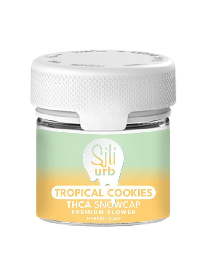 Sili X Urb Tropical Cookies THCA Snowcap 3.5g Flower