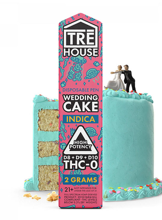 Tre House Wedding Cake (Indica) D8+D9+D10+THCO 2g Disposable