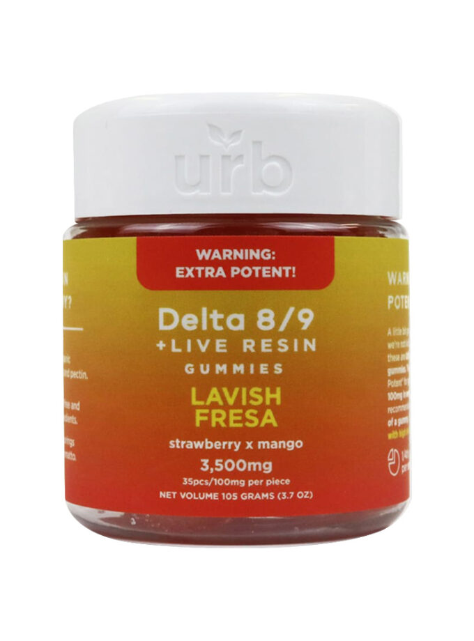 URB Delta 8 Delta 9 Lavish Fresa Live Resin Gummies