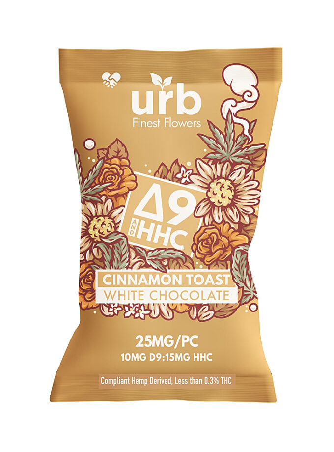 URB Delta 9 & HHC Single Serve Cinnamon Toast White Chocolate