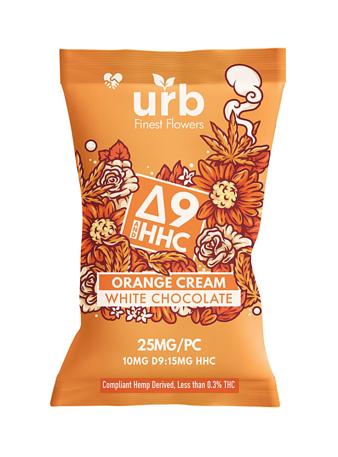 URB Delta 9 & HHC Single Serve Orange Cream White Chocolate