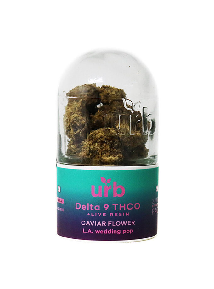 URB LA Wedding Pop Delta 9 THCO + Live Resin Caviar Flower