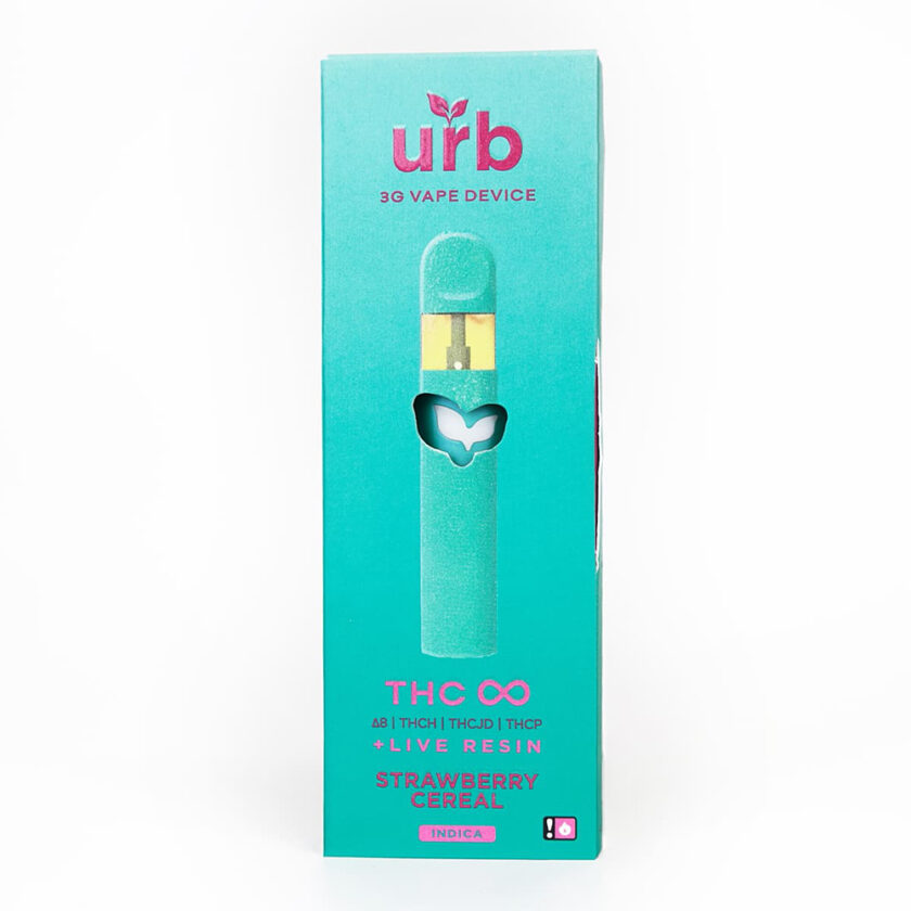 URB THC Infinity Strawberry Cereal Indica 3 Gram Disposable