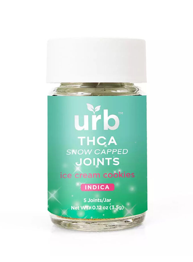 URB THCA Snow Capped Joints Ice Cream Cookies Indica 3.5g 5 Count