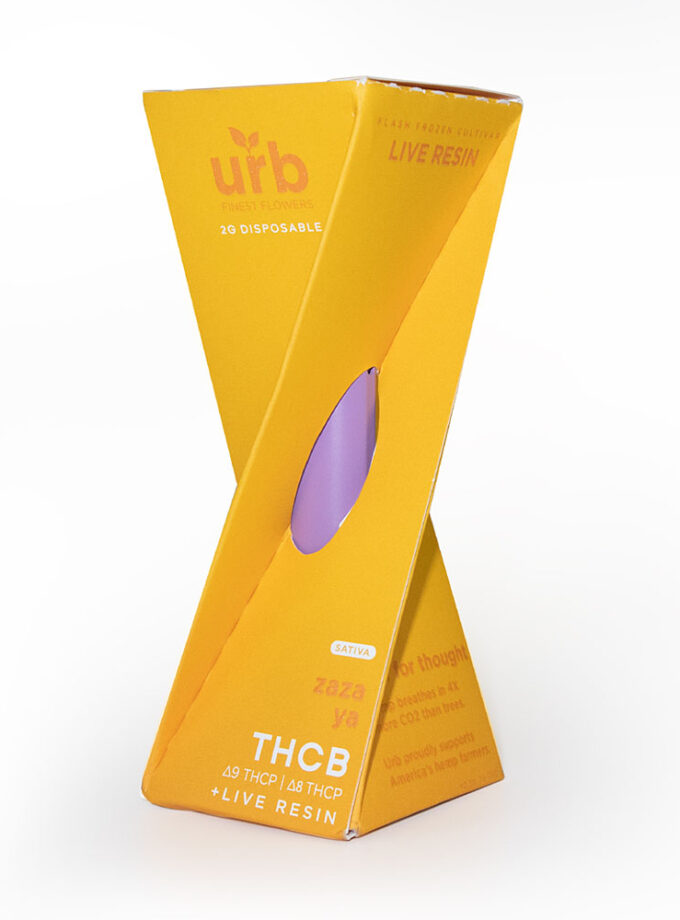 URB THCB Zaza Ya Hybrid Live Resin 2 Gram Disposable
