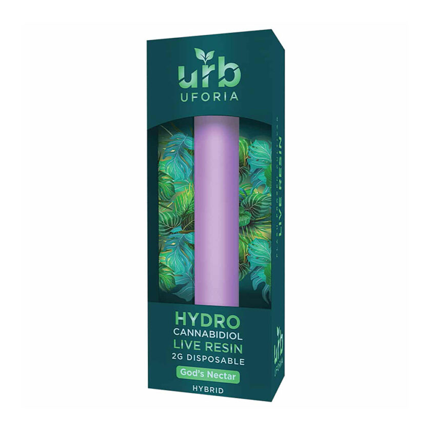 URB Uforia Gods Nectar Hybrid Hydro Cannabidiol Live Resin 2G Disposable
