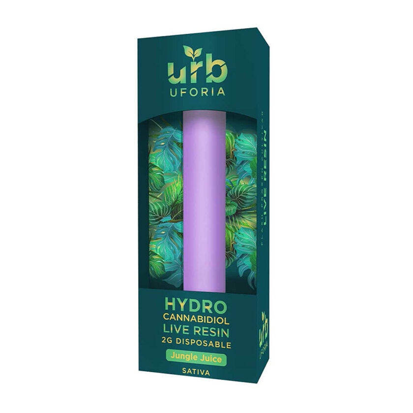 URB Uforia Jungle Juice Sativa Hydro Cannabidiol Live Resin 2G Disposable