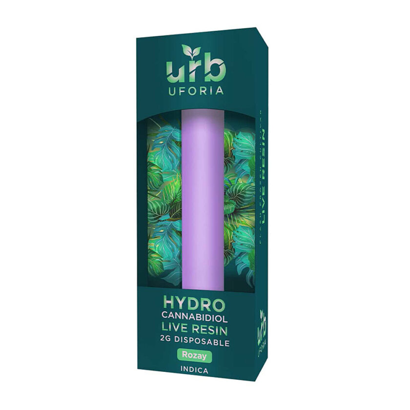 URB Uforia Rozay Indica Hydro Cannabidiol Live Resin 2G Disposable