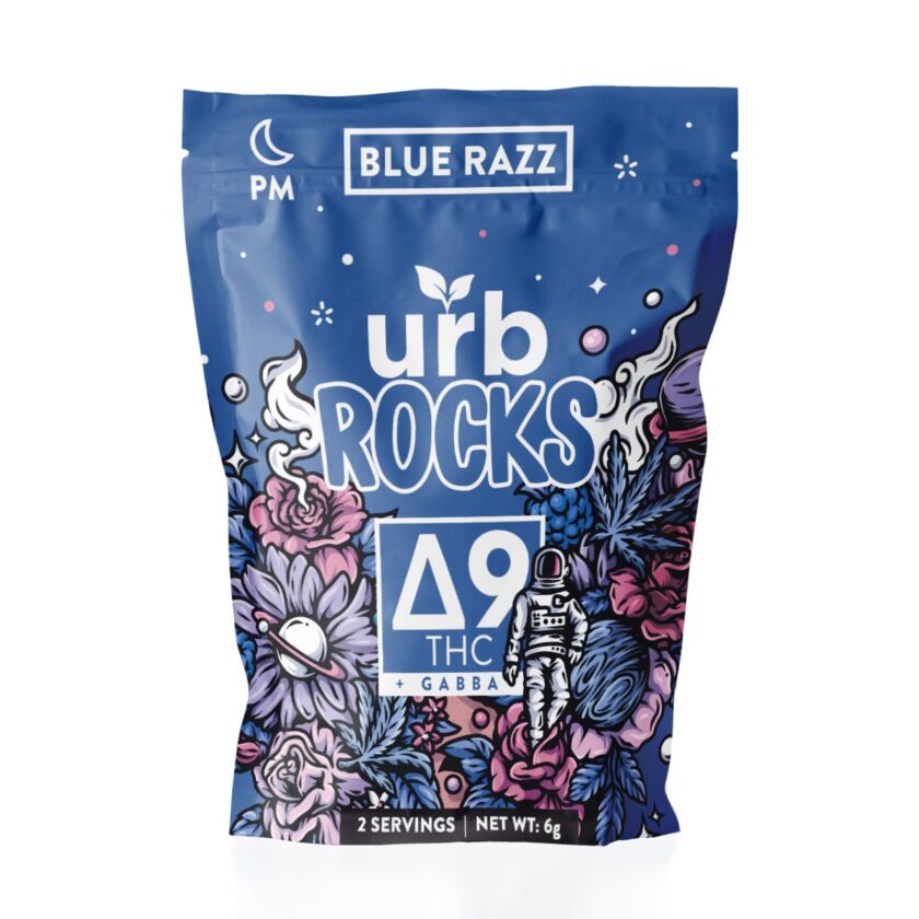 Urb Rocks Blue Razz Delta 9 THC + Gabba