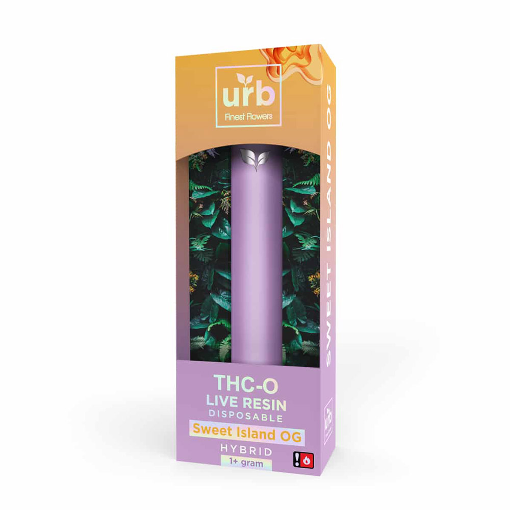 Urb Sweet Island OG Hybrid Live Resin THCO 1+ Gram Disposable 