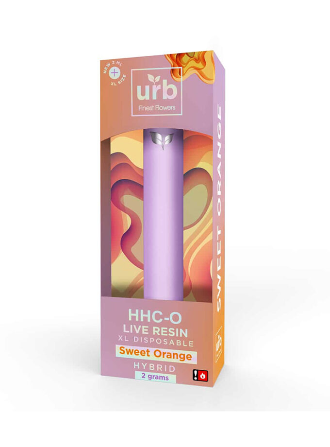 Urb Sweet Orange Hybrid HHC-O Live Resin 2 Gram XL Disposable