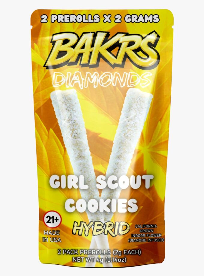BAKRS DIAMONDS 2 PRE ROLLS | 2g | Girl Scout Cookies - Hybrid