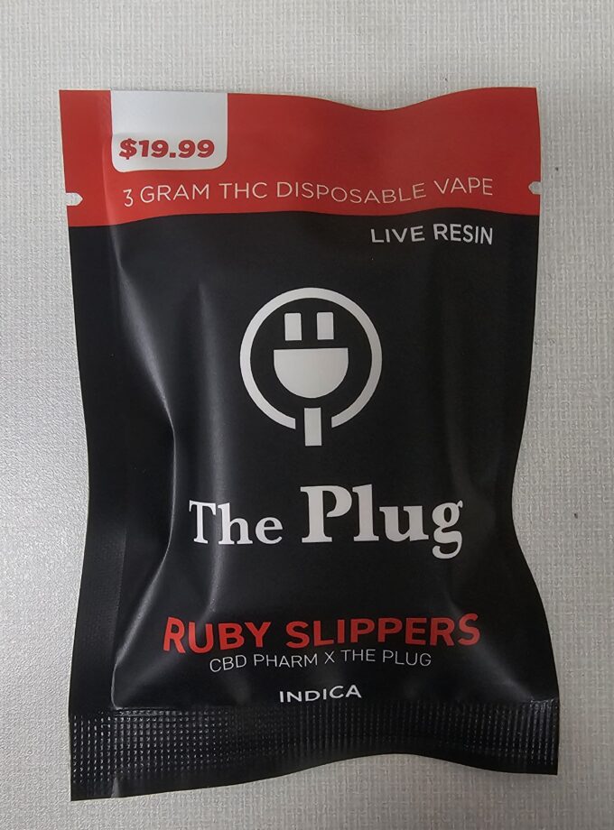 THE PLUG 3g Live Resin Disposable Vape | Ruby Slippers
