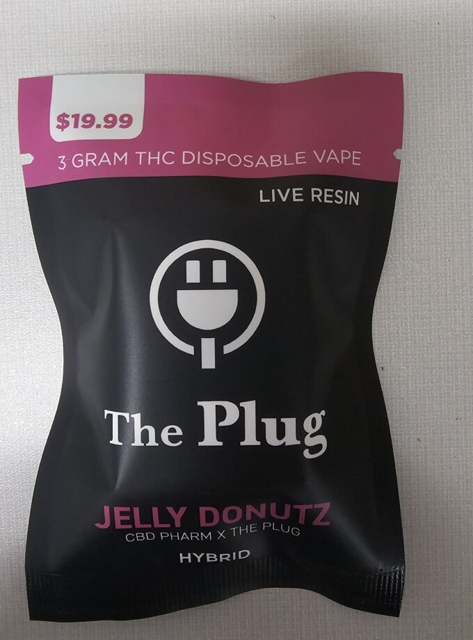 THE PLUG 3g Live Resin Disposable Vape | Jelly Donutz