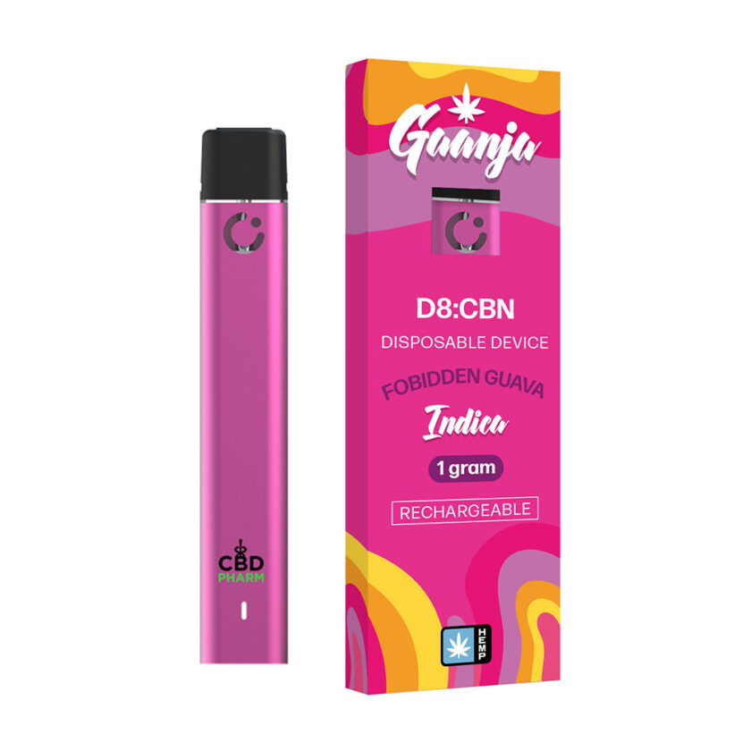 Gaanja Forbidden Guava Indica Delta 8 THC & CBN 1g Disposable Device